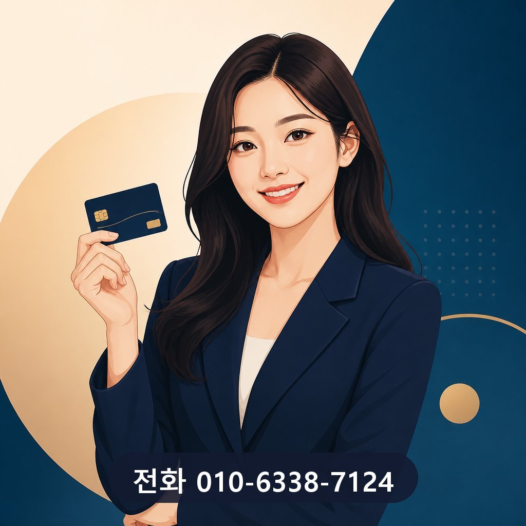 신용카드 대출 대표 이미지 · 문의 010-6338-7124