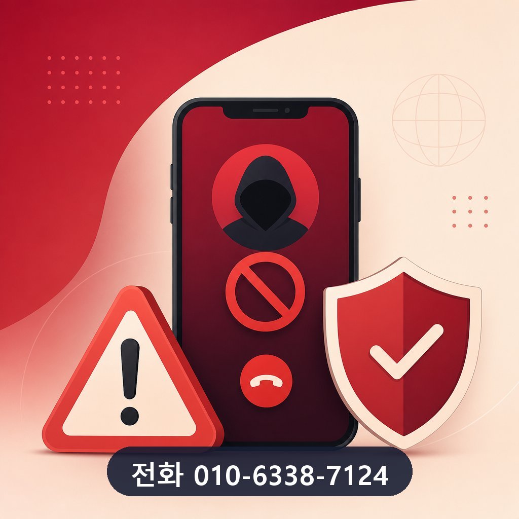 신용카드 대출 피해 예방 주의사항 이미지 · 문의 010-6338-7124